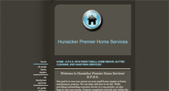 Desktop Screenshot of hunsickerpremierhomeservices.com