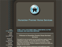 Tablet Screenshot of hunsickerpremierhomeservices.com